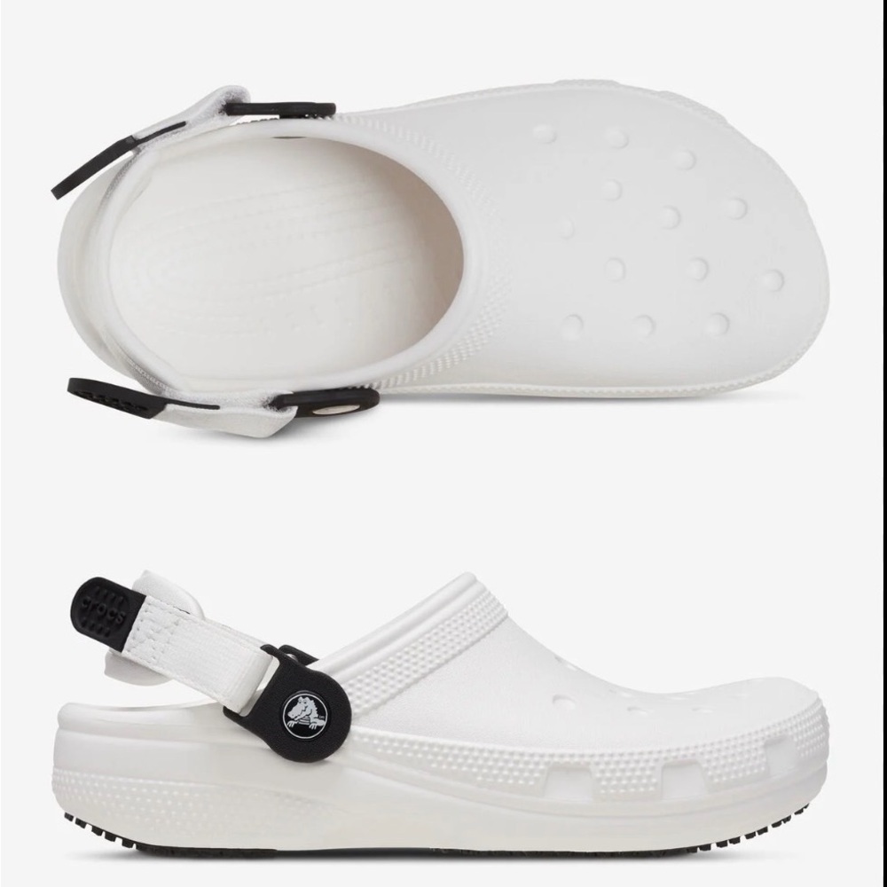 CROCS Slip Resistant Work Crocs ( fit women Size 8.5-9 )Excellent Condition